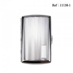 Etui 10 cigarettes JC Acier Satin Vagues