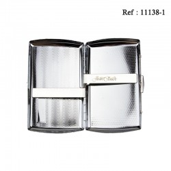 Etui 10 cigarettes JC Acier Satin Vagues