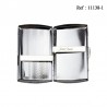 Etui 10 cigarettes JC Acier Satin Vagues