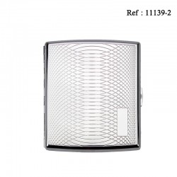 Etui 20 cigarettes JC Chromé Guilloché Arches