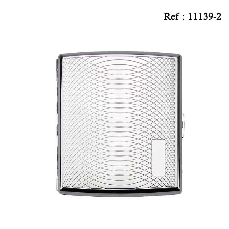 Etui 20 cigarettes JC Chromé Guilloché Arches