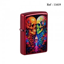 lighter ZIPPO andy apple Red color Skulls