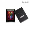 Briquet ZIPPO rouge pomme d'amour décor Têtes de Mort