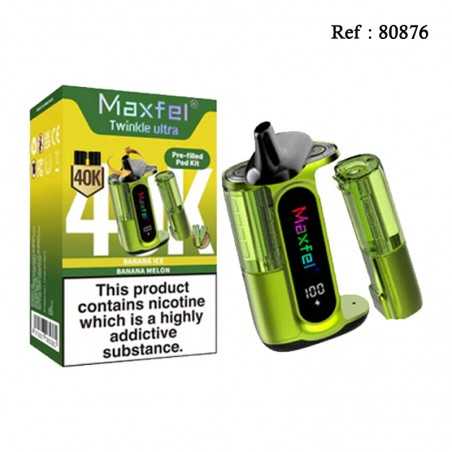 40K 2 en 1 Banane Ice et Banane Melon 20mg/mL Maxfel Twinkle Ultra