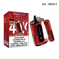 40K 2 en 1 Strawberry Ice et Strawberry Watermelon 20mg/mL Maxfel Twi