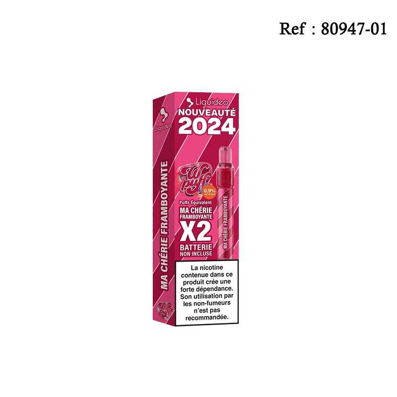 2 pods Wpuff 2.0 Ma Chérie Framboyante 0.9% 1600 puffs