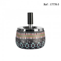 Cendrier poussoir Zorr coloris assortis 8.8 cm, display de 6