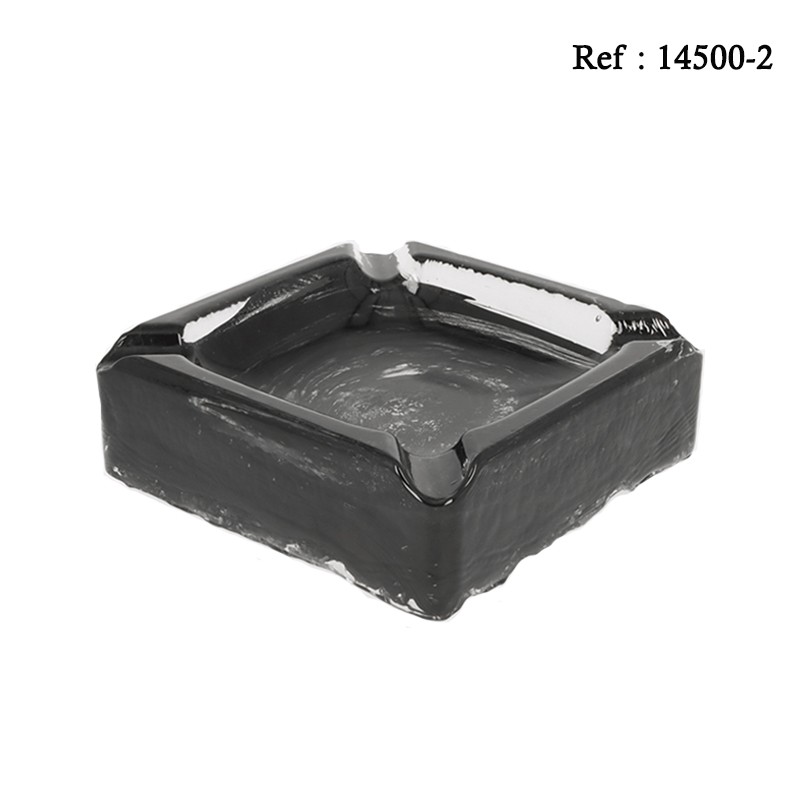 Cigar Ashtray glass Marc Hasss for 4 cigars 200 x 200 x 70 mm