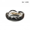 Cigar Ashtray Glass Uwe Edelrauch for 4 cigars 210 x 210 x 90 mm
