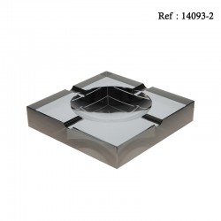 Cendirer à cigares en cristal Griss Fumé pour 4 cigares,200x200x38 mm