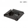 Cigar Ashtray ceramic Black for 4 cigars 220 x 220 x 53 mm