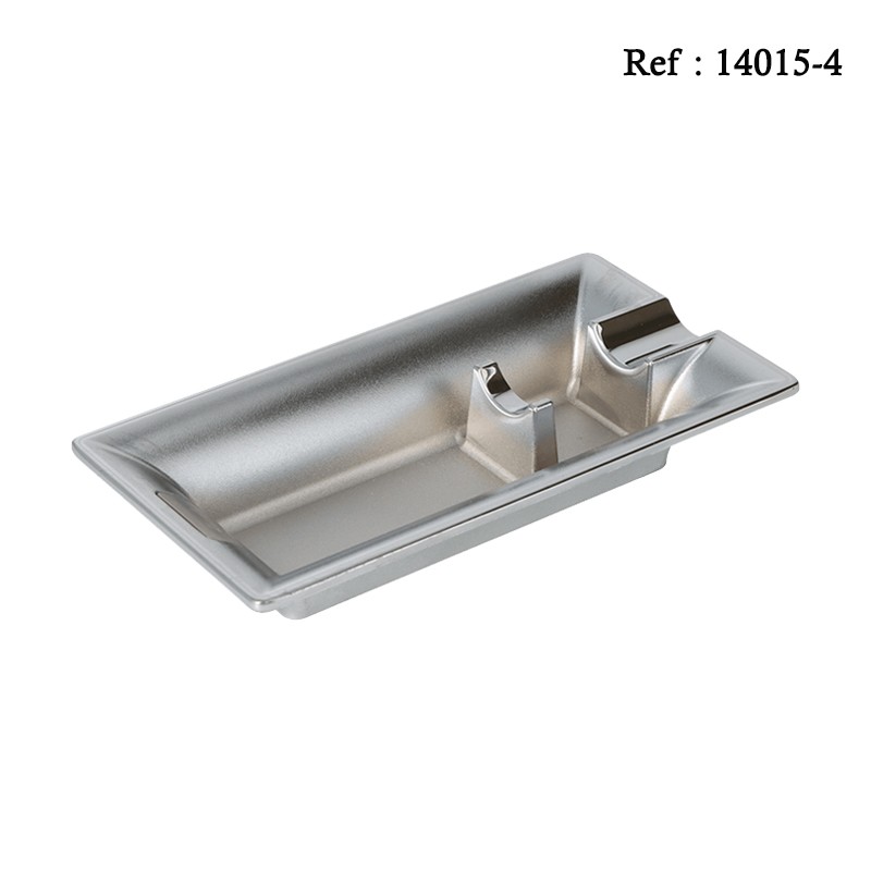 Cigar Ashtray metal Silver for 1 cigar 160 x 85 x 30 mm