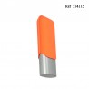 Cigare case 2 pcs anodised alu grey/orange Ø 6 cm long 16-19 cm