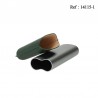 Cigare case 2 pcs anodised alu grey/green Ø 6 cm long 16-19 cm