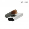 Cigare case 2 pcs anodised alu grey/grey Ø 6 cm long 16-19 cm