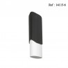 Etui cigare alu adonisé gris finition Carbone pour 2 cigares, Ø 6 cm