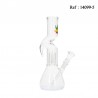 Glass Bong ice+percolator Tribal 26 cm Ø 3.8cm with one chillum