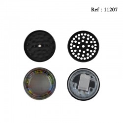 Grinder metal/glass Comic LED 4 parts Ø 70 mm height 65 mm