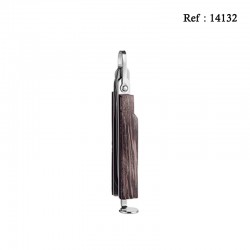 Cure Pipe en Bois Marron/Chromé