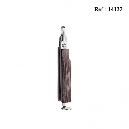 Pipe toll wood brown/chrome