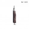 Pipe toll wood brown/chrome