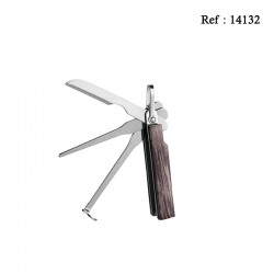 Pipe toll wood brown/chrome