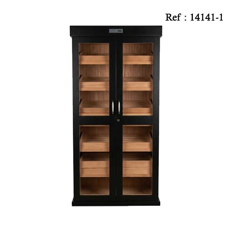 Armoire à cigares Noir, 1800 x 880 x 450 mm