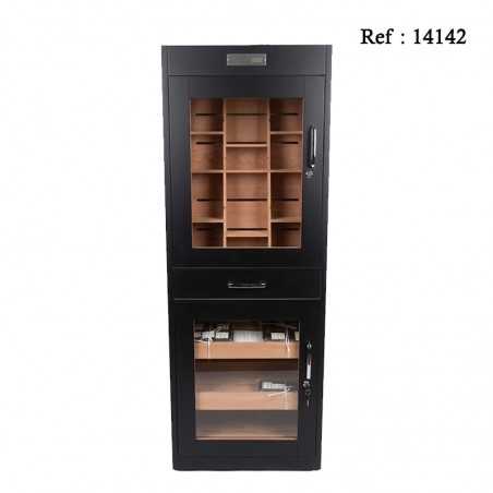 Armoire à cigares Noir pour 700 cigares, 550 x 1500 x 350 mm