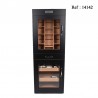 Armoire à cigares Noir pour 700 cigares, 550 x 1500 x 350 mm