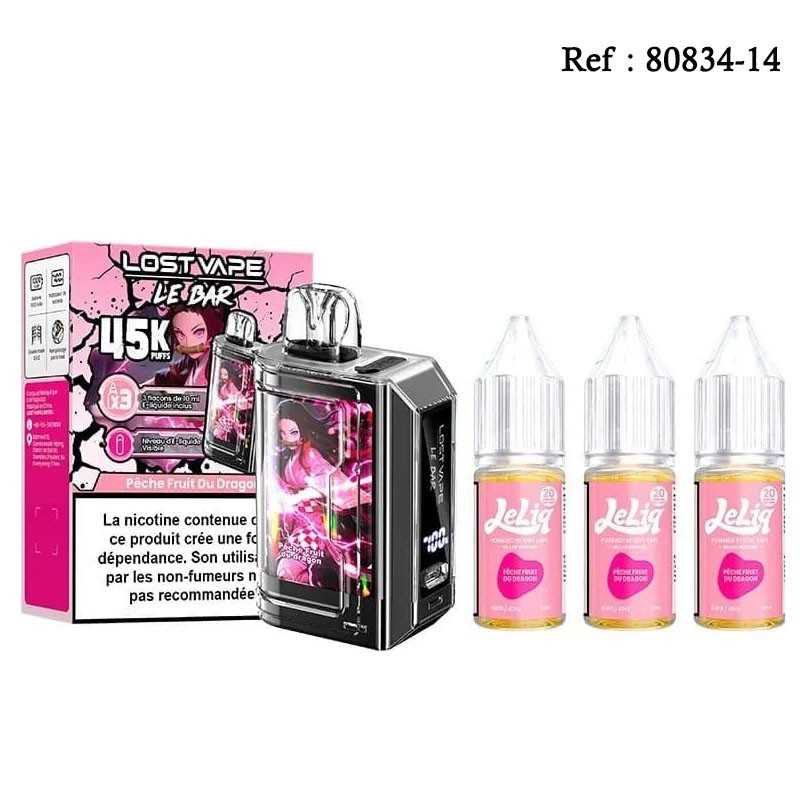 45K Peach Dragon Fruit 20mg/mL Le Bar LOST VAPE