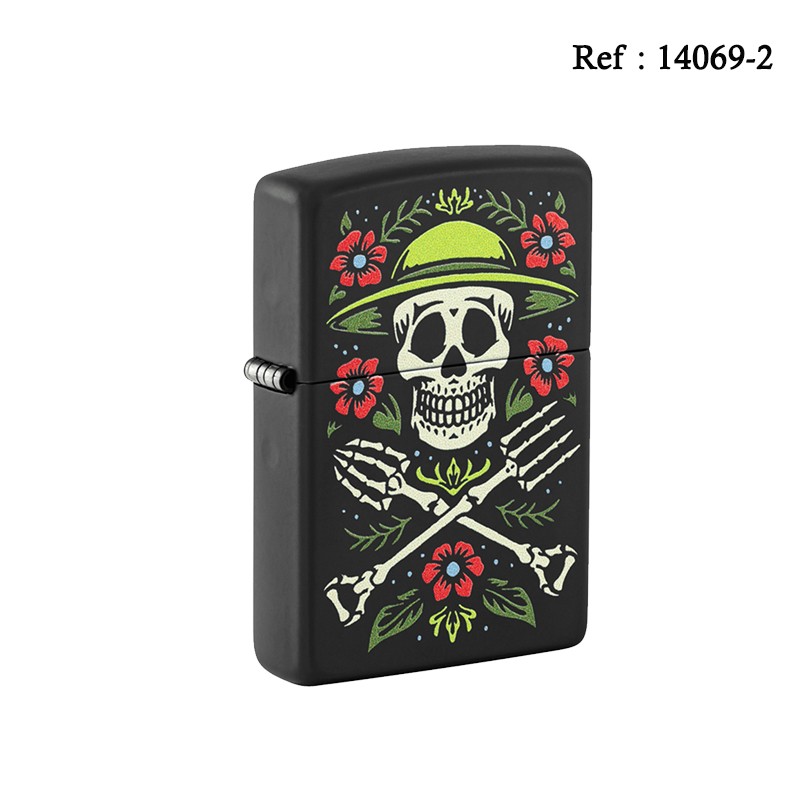 Zippo lighter Skull Gardener design