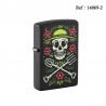 Briquet ZIPPO Noir décor Skull Gardener