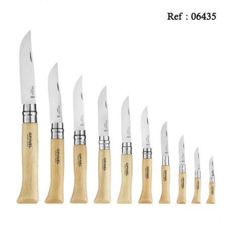 opinel knife inox from 3.5 to 12cm per 10 pcs
