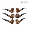 Pipe Jean Claude golden brown polished assorted per 6 pcs