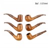 Pipe Jean Claude golden natural polished assorted per 6 pcs