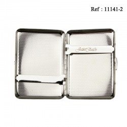 Etui 16 cigarettes JC Acier Satin Ornement