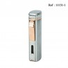 Briquet JC Triple Jet Acier Satin/Or Rose