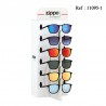 Lunettes de soleil ZIPPO coloris assortis, display de 9, OBP-113A