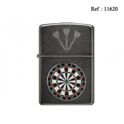 Briquet ZIPPO Acier Gris décor Fléchettes