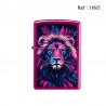 Briquet ZIPPO Rose Bonbon décor Tête de Lion