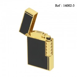 Briquet Pierre Eurojet Milan Noir/Doré