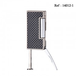 Winjet pipe flint lighter carbon finish with tool