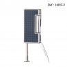 Briquet Winjet Pipe Pierre finition carbon bleu, avec cure pipe