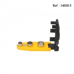 Emporte pièce noir/jaune 3 tailles Ø 7 & 9 & 11 mm avec repose cigare