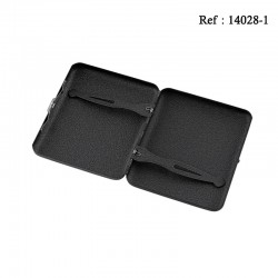 Etui 18 cigarettes métal Noir craquelé 85 mm