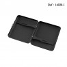 Cigarette case for 18 cigarettes 85 mm metal black crackle