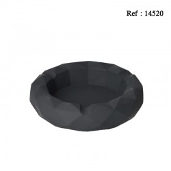 Cendrier à cigares Anthracite en pierre rond, Ø 19 cm, hauteur 4 cm