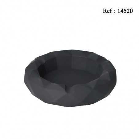 Cendrier à cigares Anthracite en pierre rond, Ø 19 cm, hauteur 4 cm