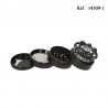 Grinder super heroes Alu Black Ø 4.7 cm height 6 cm with 4 parts