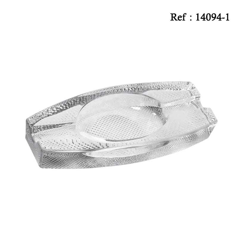 Cendrier à cigares en verre pour 2 cigares, 227 x 95 x 30 mm